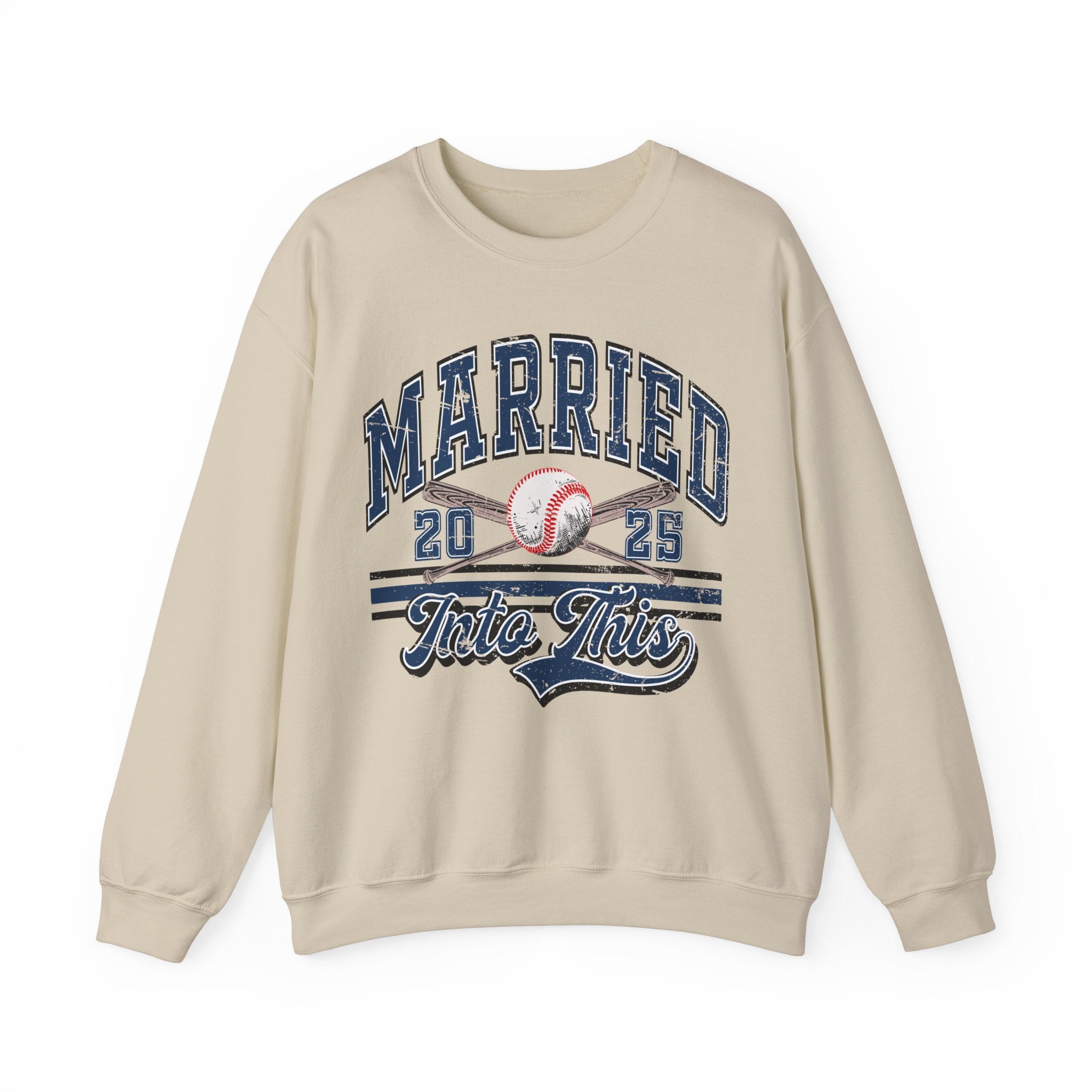 Personalized Retro Baseball Crewneck Sweatshirt
