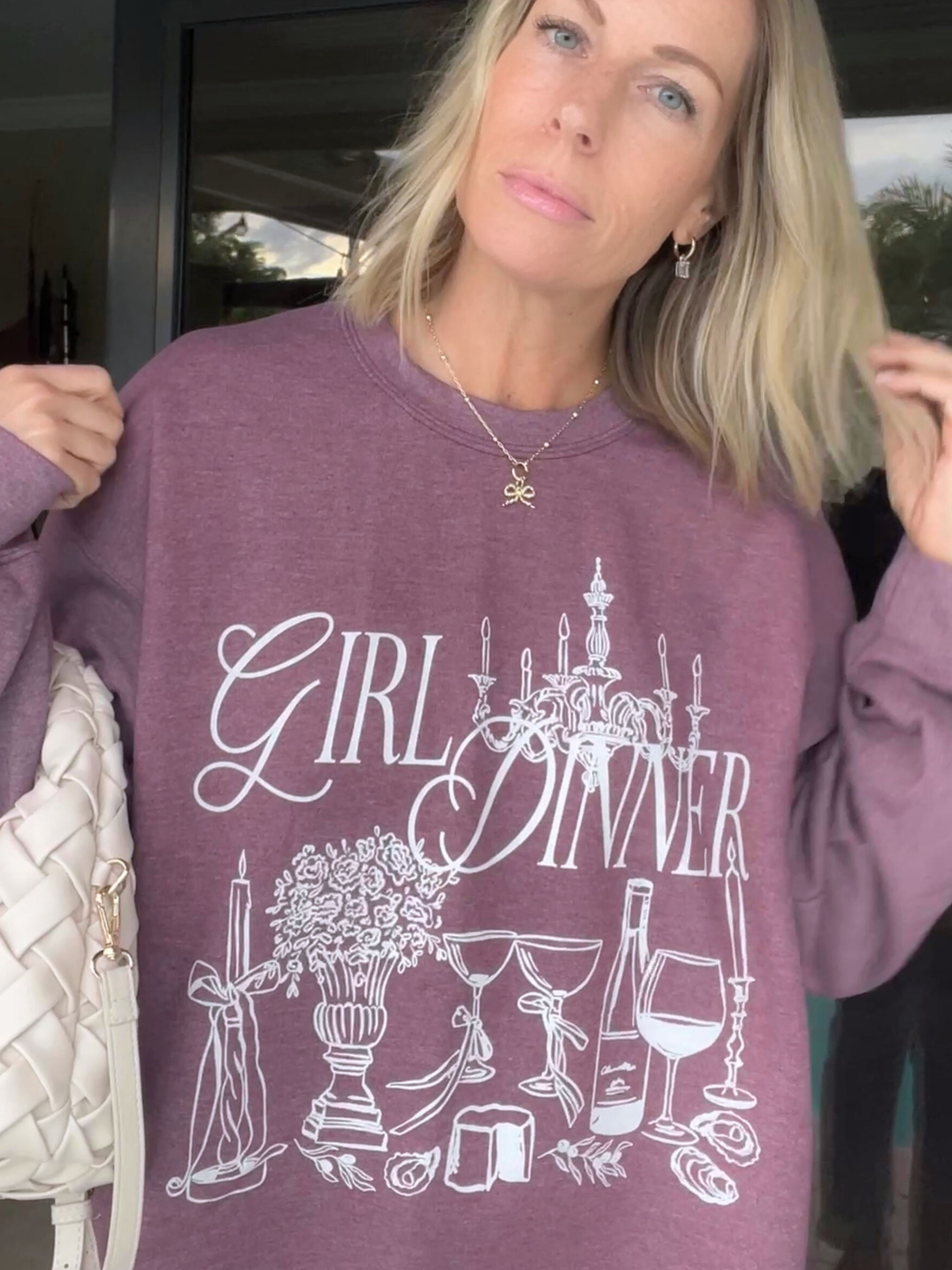 Girl Dinner Crewneck Sweatshirt