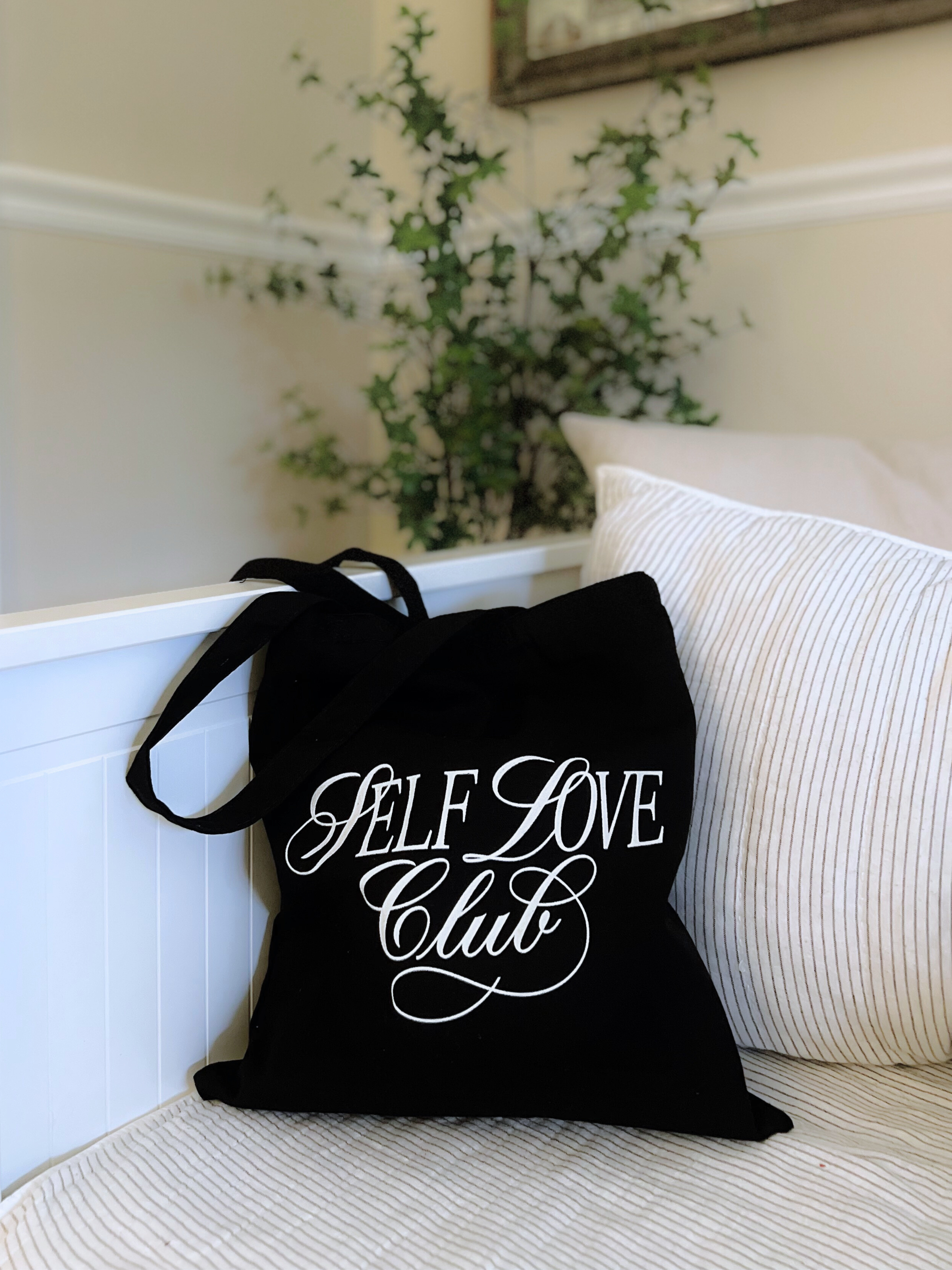 Self Love Club Cotton Canvas Tote Bag
