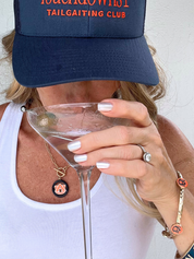 Auburn Tigers Logo T-Bar Necklace