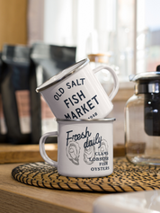 Daily Catch Retro Enamel Mug