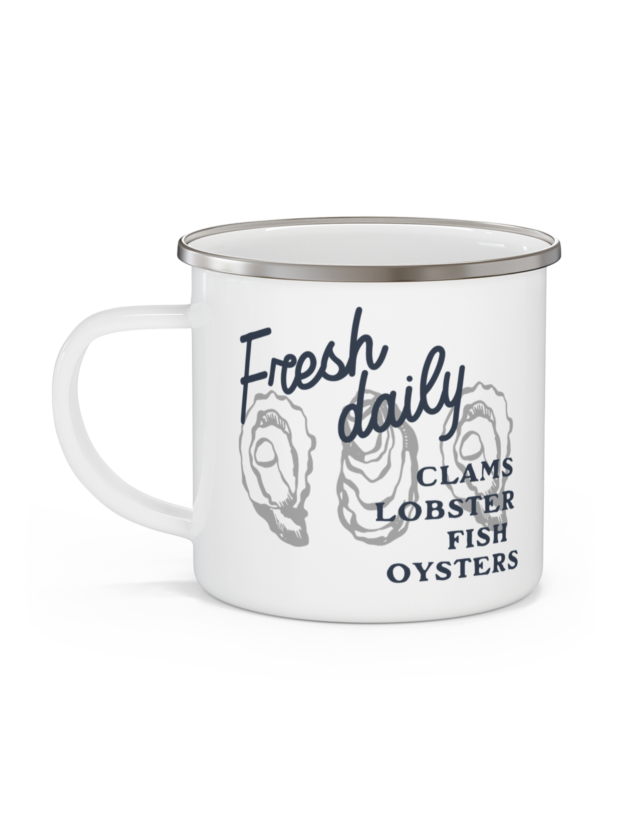 Daily Catch Retro Enamel Mug