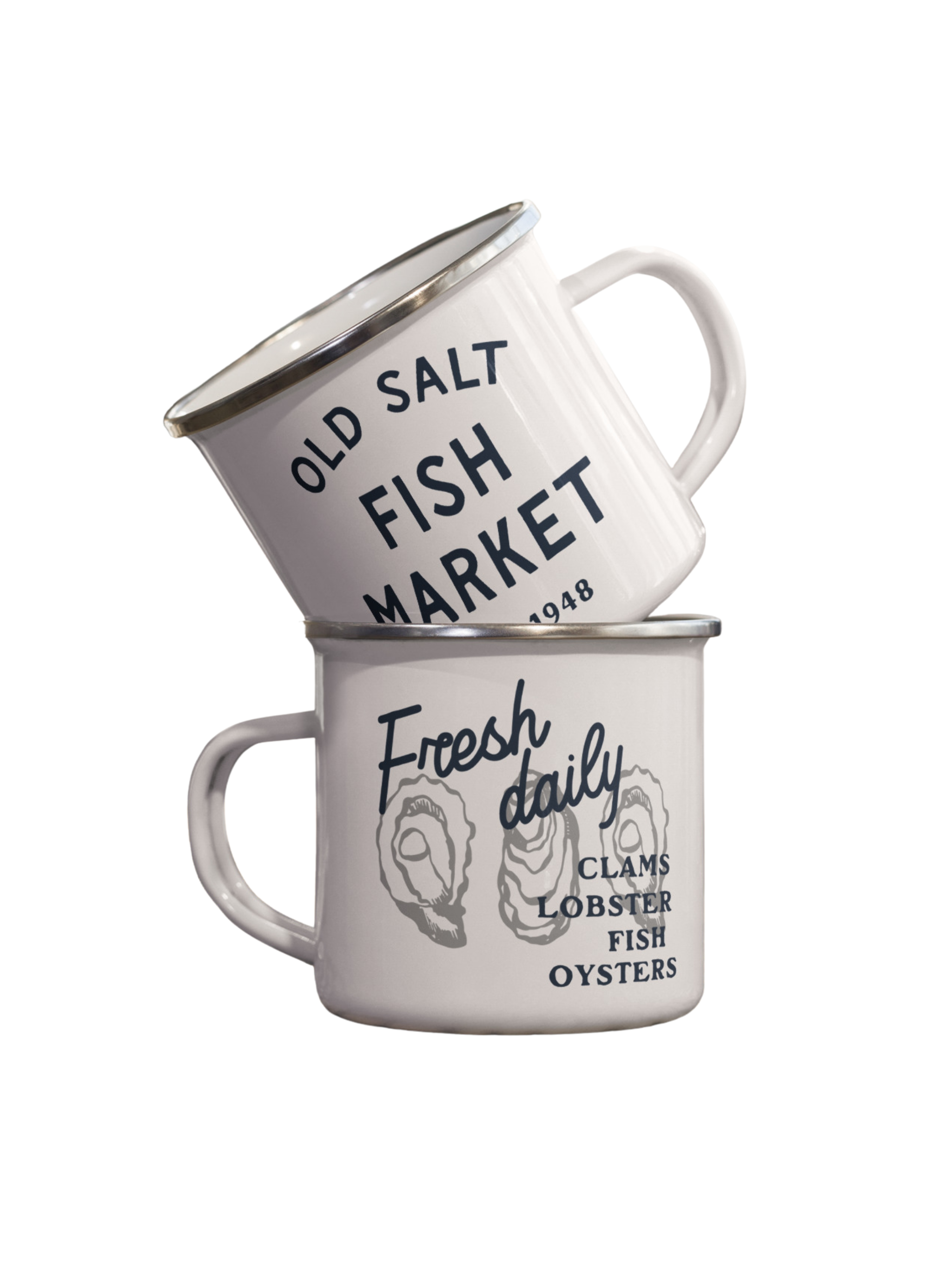 Daily Catch Retro Enamel Mug
