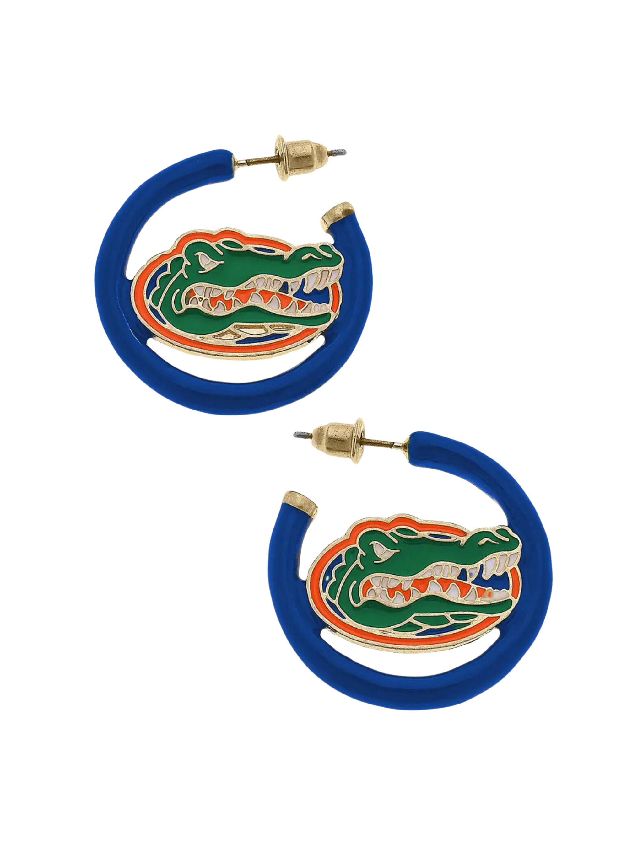 Florida Gators Enamel Logo Hoop Earrings