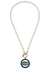 Florida Gators Logo T-bar Necklace