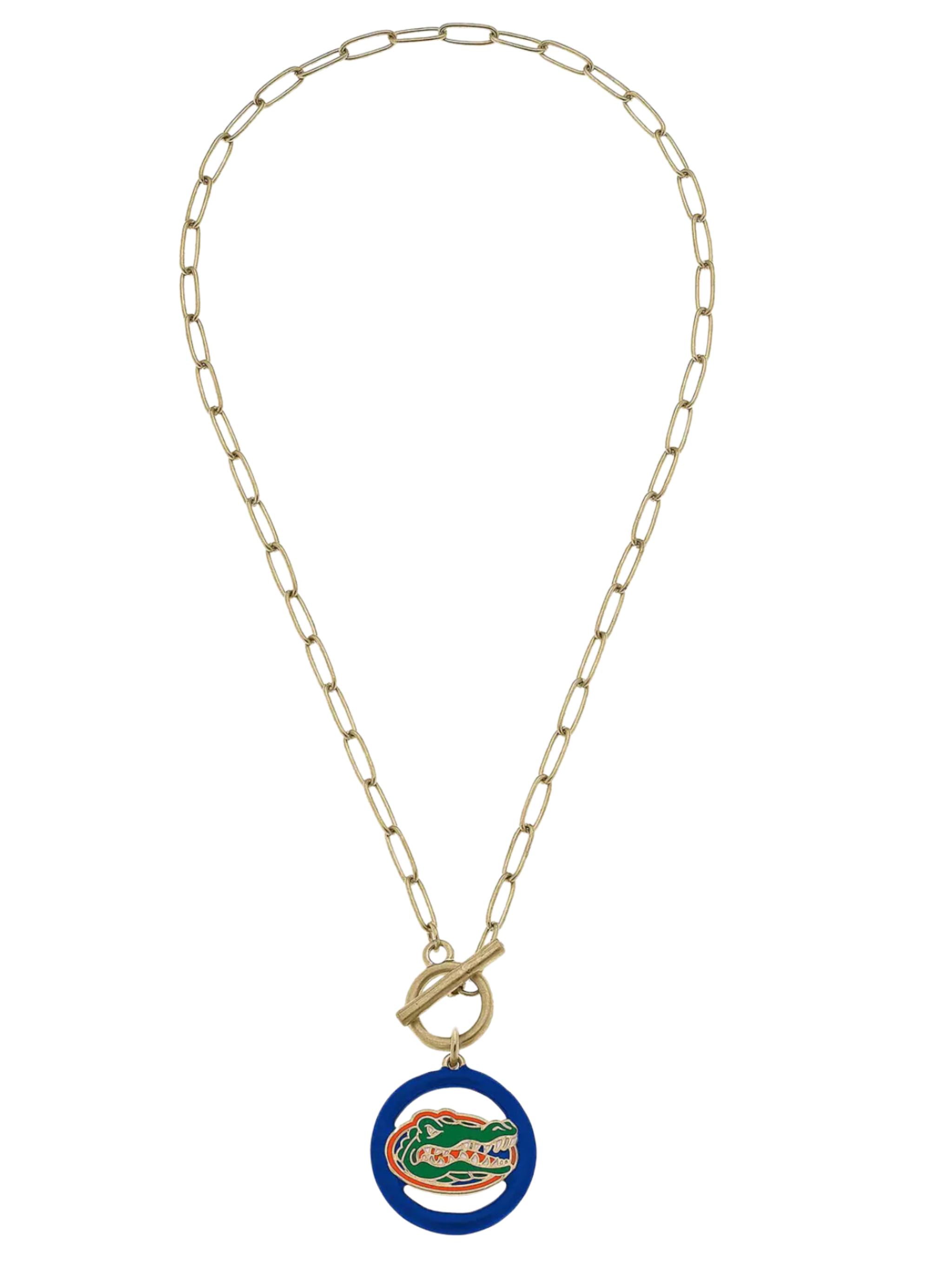 Florida Gators Logo T-bar Necklace