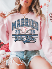 Personalized Retro Baseball Crewneck Sweatshirt