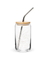 Slow Mornings Can-Shaped Glass