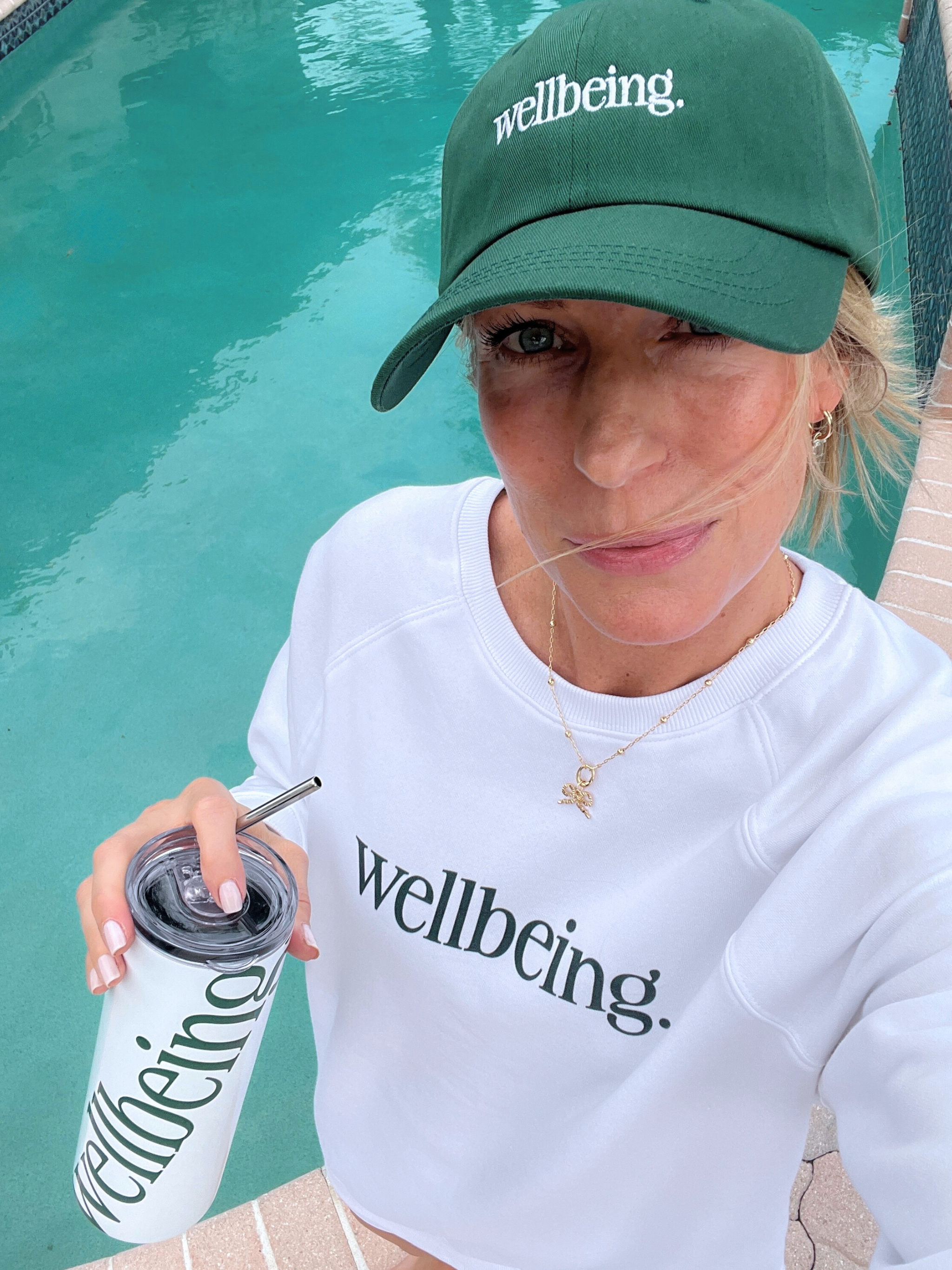wellbeing Hat in Green