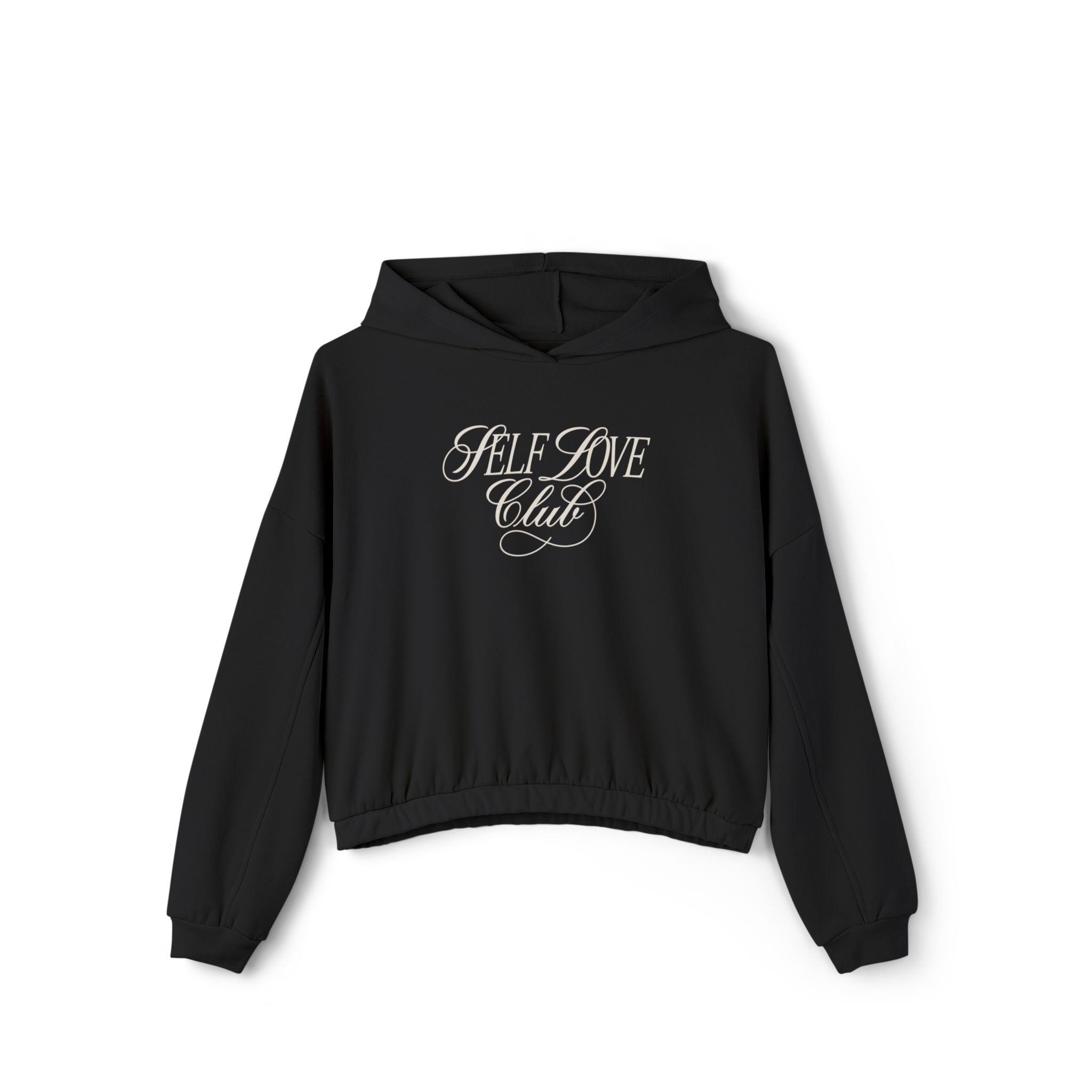 Self Love Club Cropped Cinched Hoodie