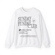 Sunday Funday Football Sweatshirt with Black Print