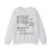 Sunday Funday Football Sweatshirt with Black Print