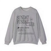 Sunday Funday Football Sweatshirt with Black Print