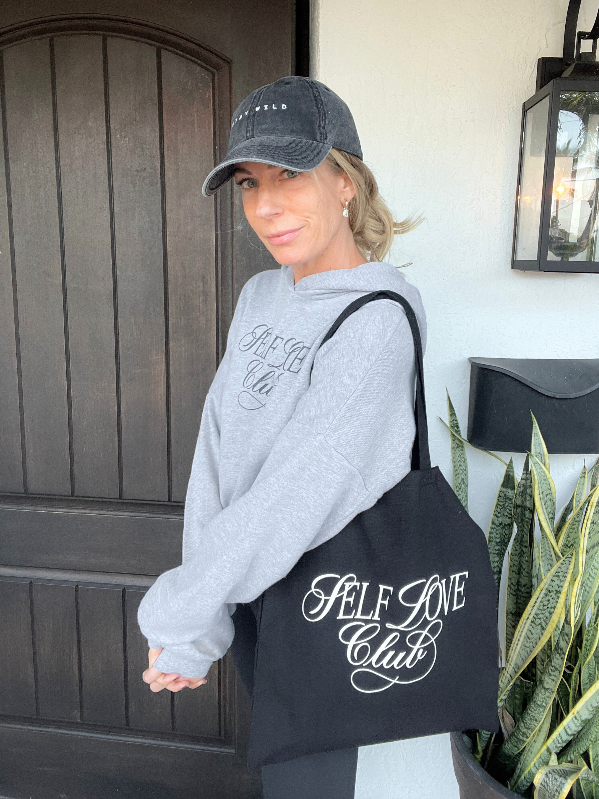 Self Love Club Cotton Canvas Tote Bag