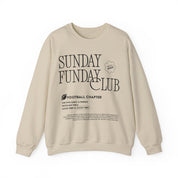 Sunday Funday Football Sweatshirt with Black Print