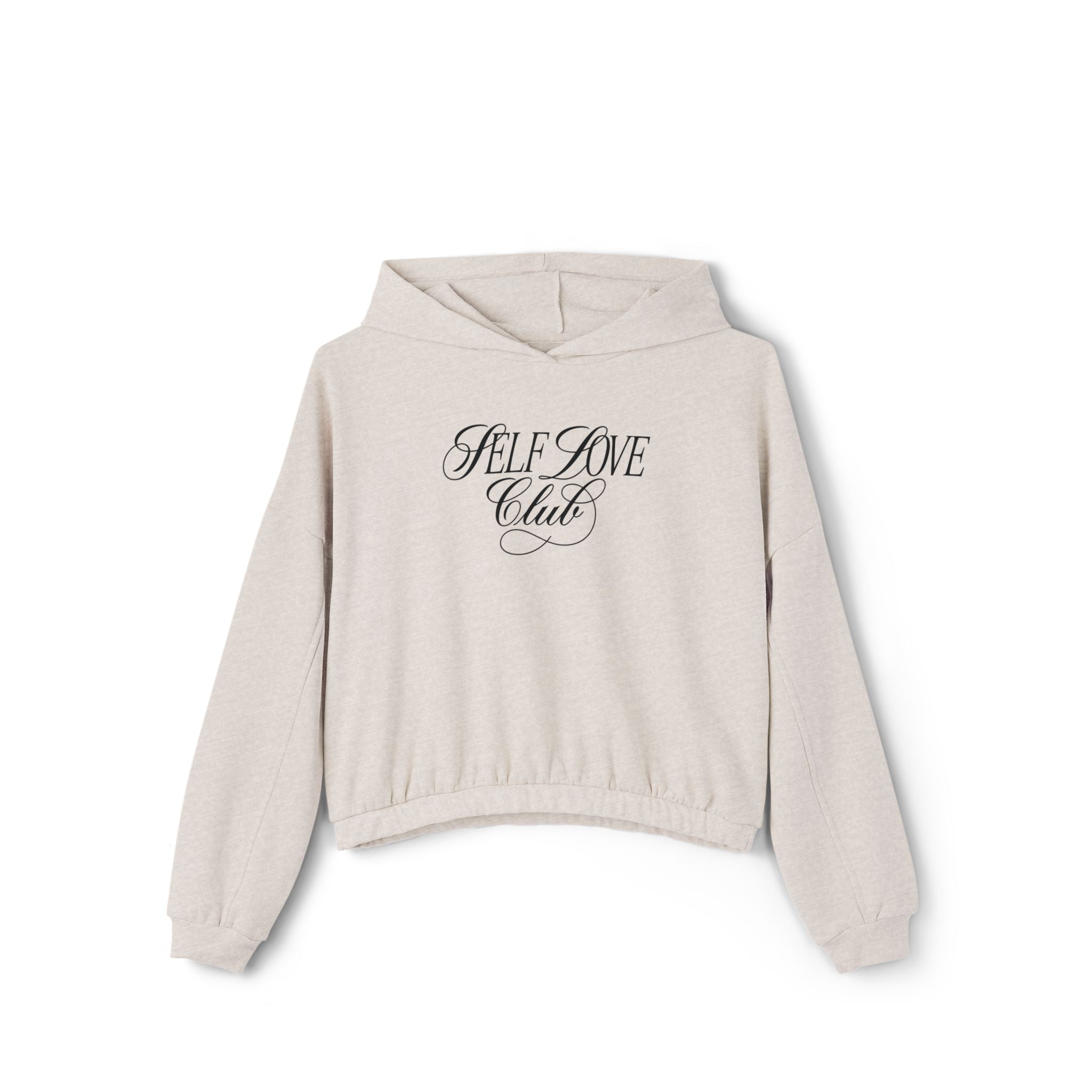 Self Love Club Cropped Cinched Hoodie