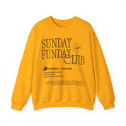 Sunday Funday Football Sweatshirt with Black Print