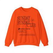 Sunday Funday Football Sweatshirt with Black Print