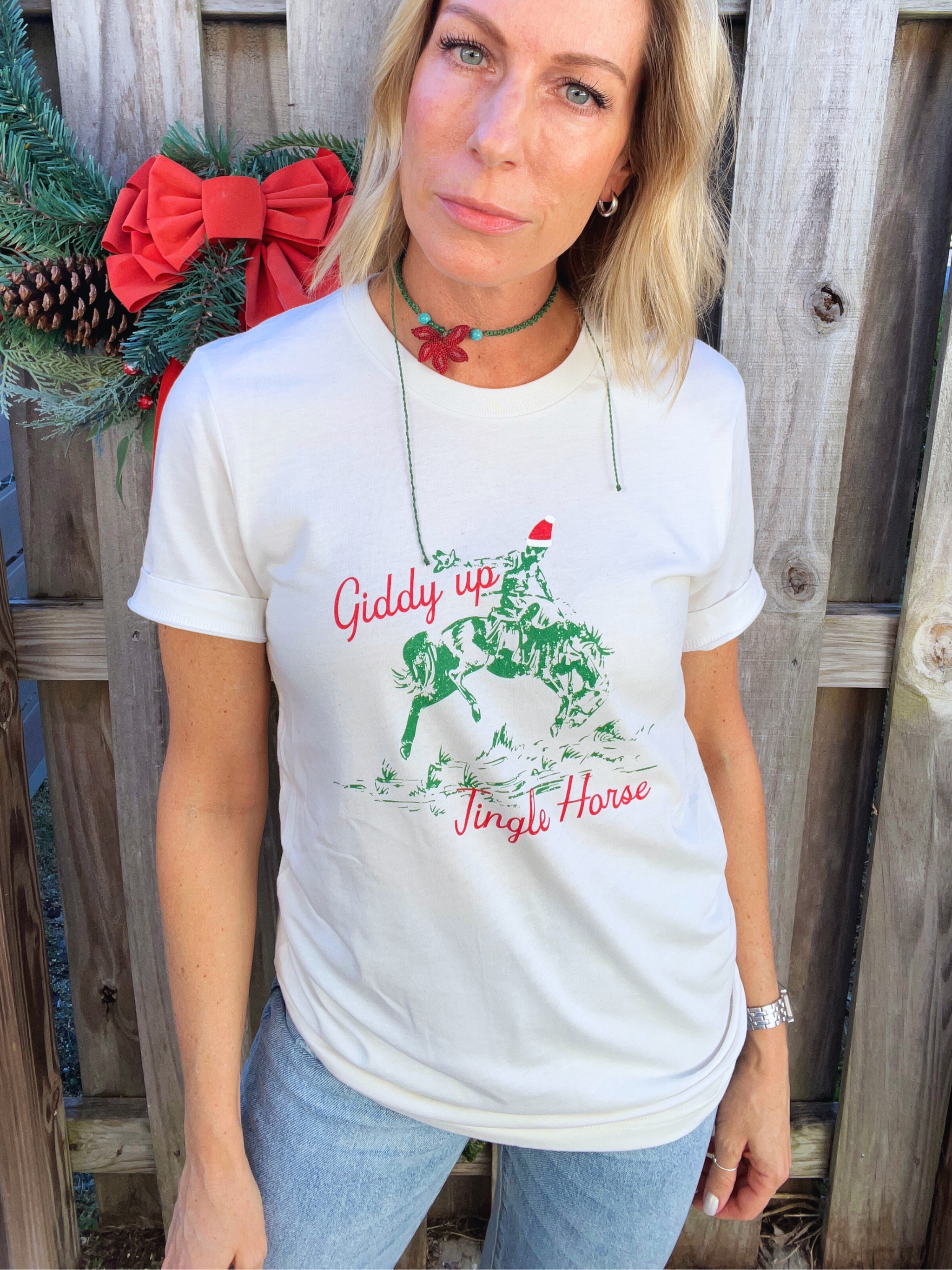 Giddy Up Jingle Horse Tee