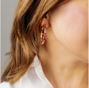 University of Alabama Logo Hoop Earrings