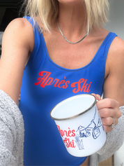 Apres Ski Enamel Mug with Ski Lift