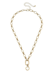 Cable Link Charm Necklace Base