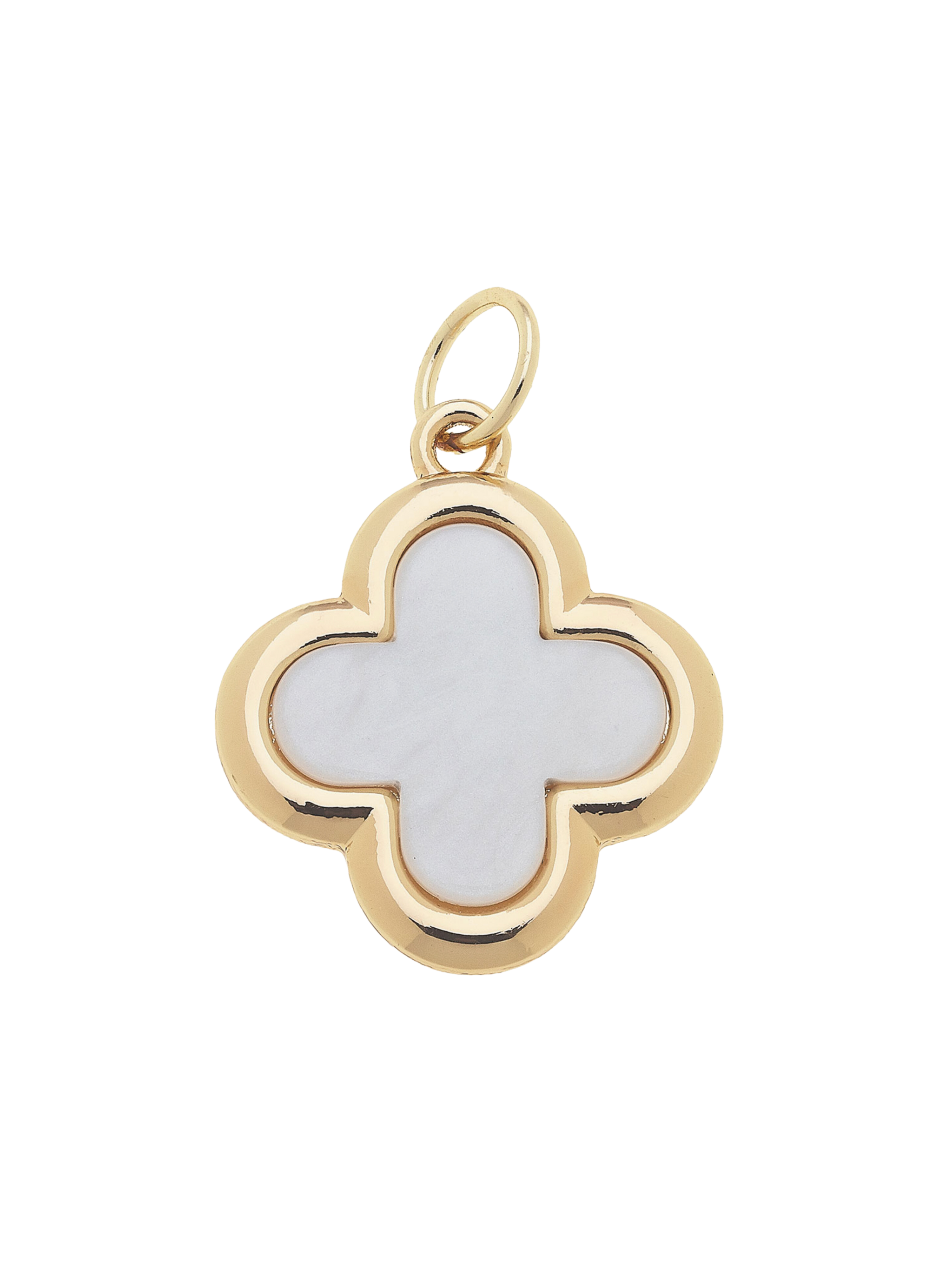 Clover Charm in Mother of Pearl