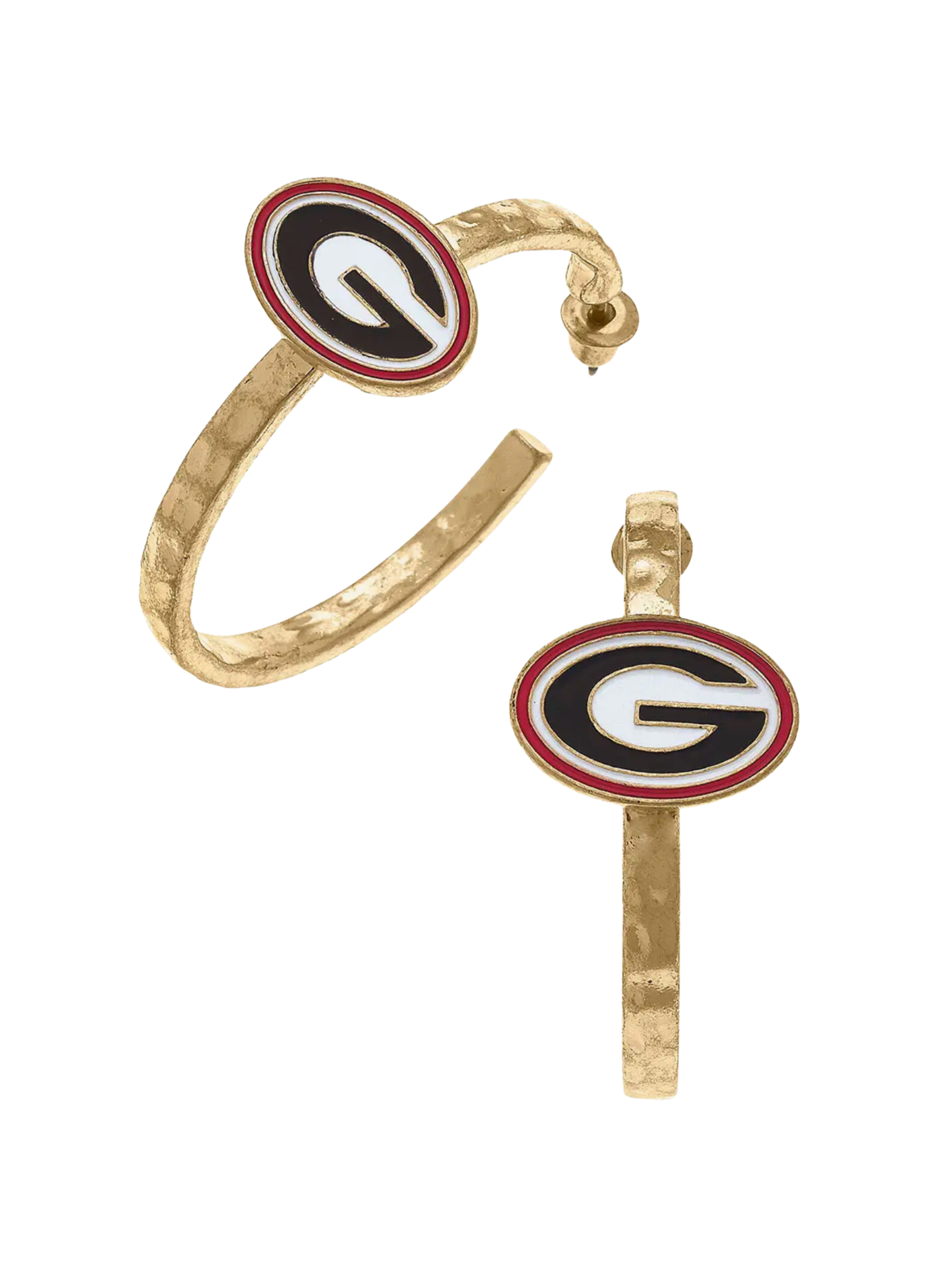 Georgia Bulldogs Logo Hoop Earrings