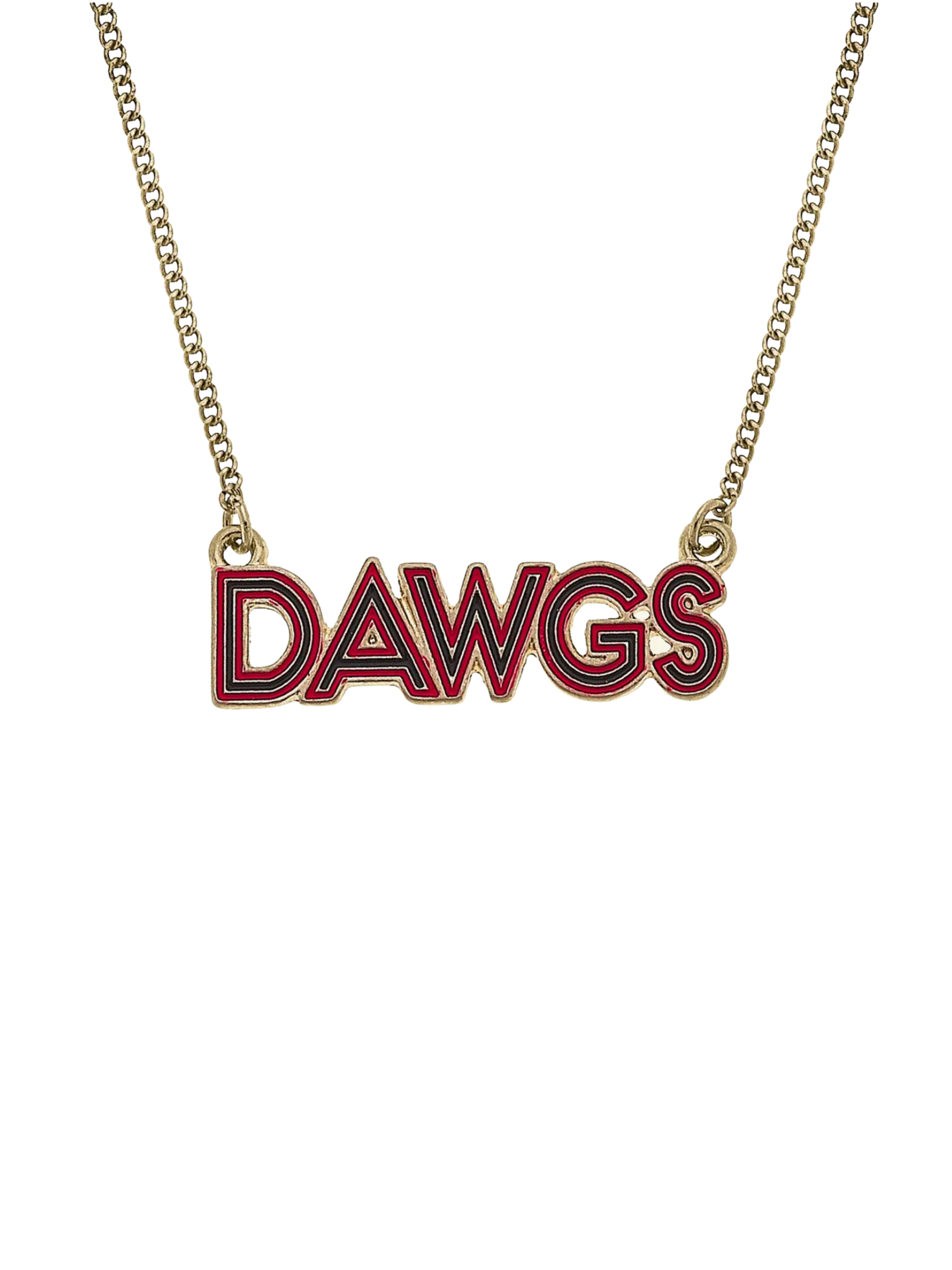 Georgia Bulldogs Enamel Necklace