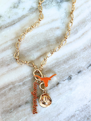 Texas Longhorns Script Charm