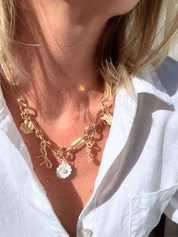 Multi-Charm Link Chain Necklace Base