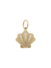 Ribbed Clamshell Charm