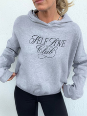 Self Love Club Cropped Cinched Hoodie