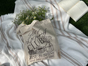 Slow Mornings Canvas Tote
