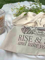 Slow Mornings Canvas Tote