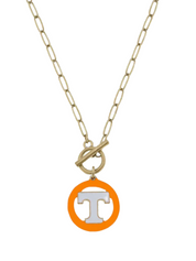 Tennessee Volunteers Logo T-bar Necklace