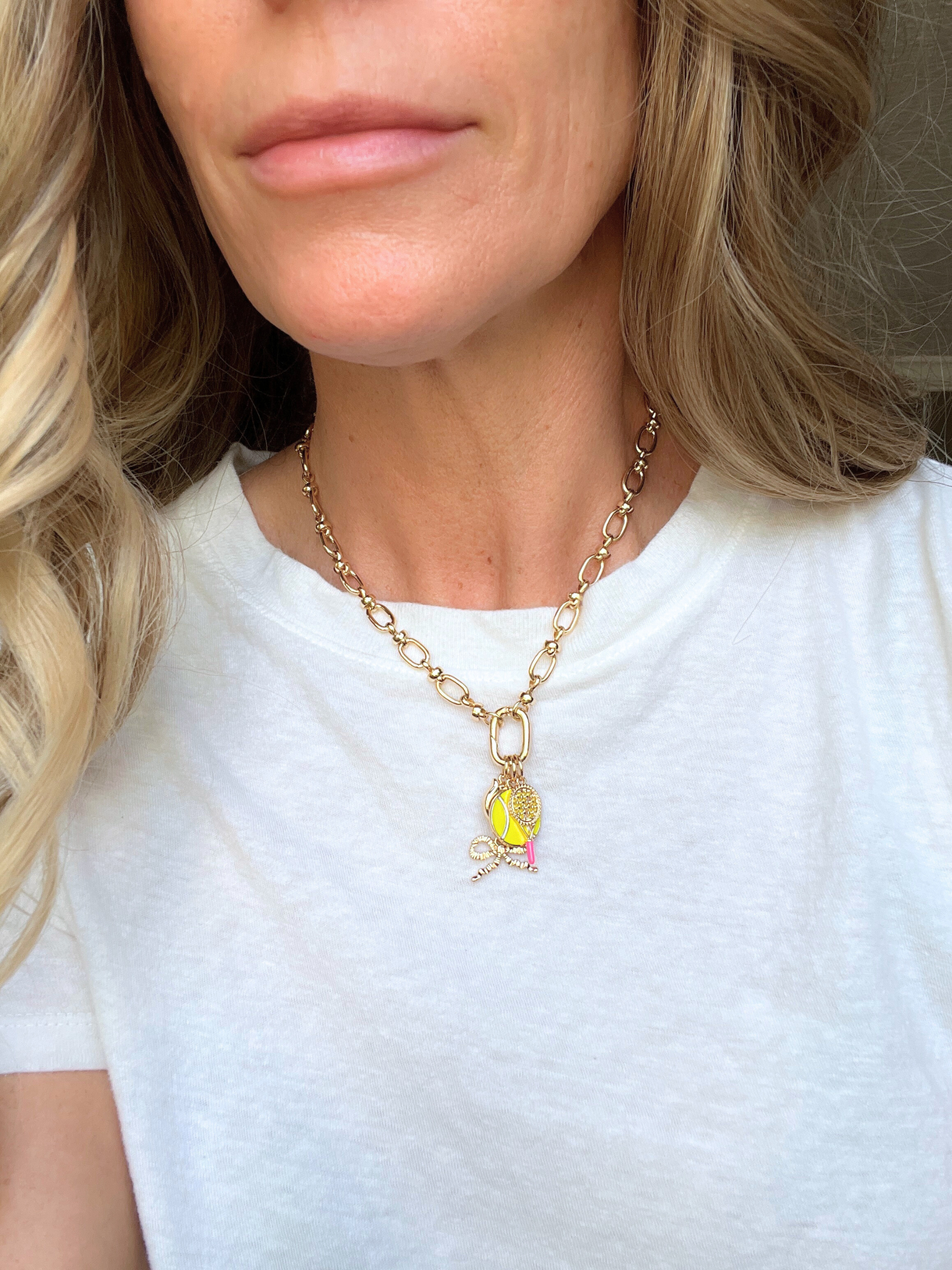 Tennis Racquet Charm