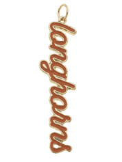 Texas Longhorns Script Charm