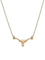 Texas Longhorns 24K Gold Plated Pendant Necklace