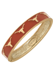 Texas Longhorns Logo Hinge Bangle