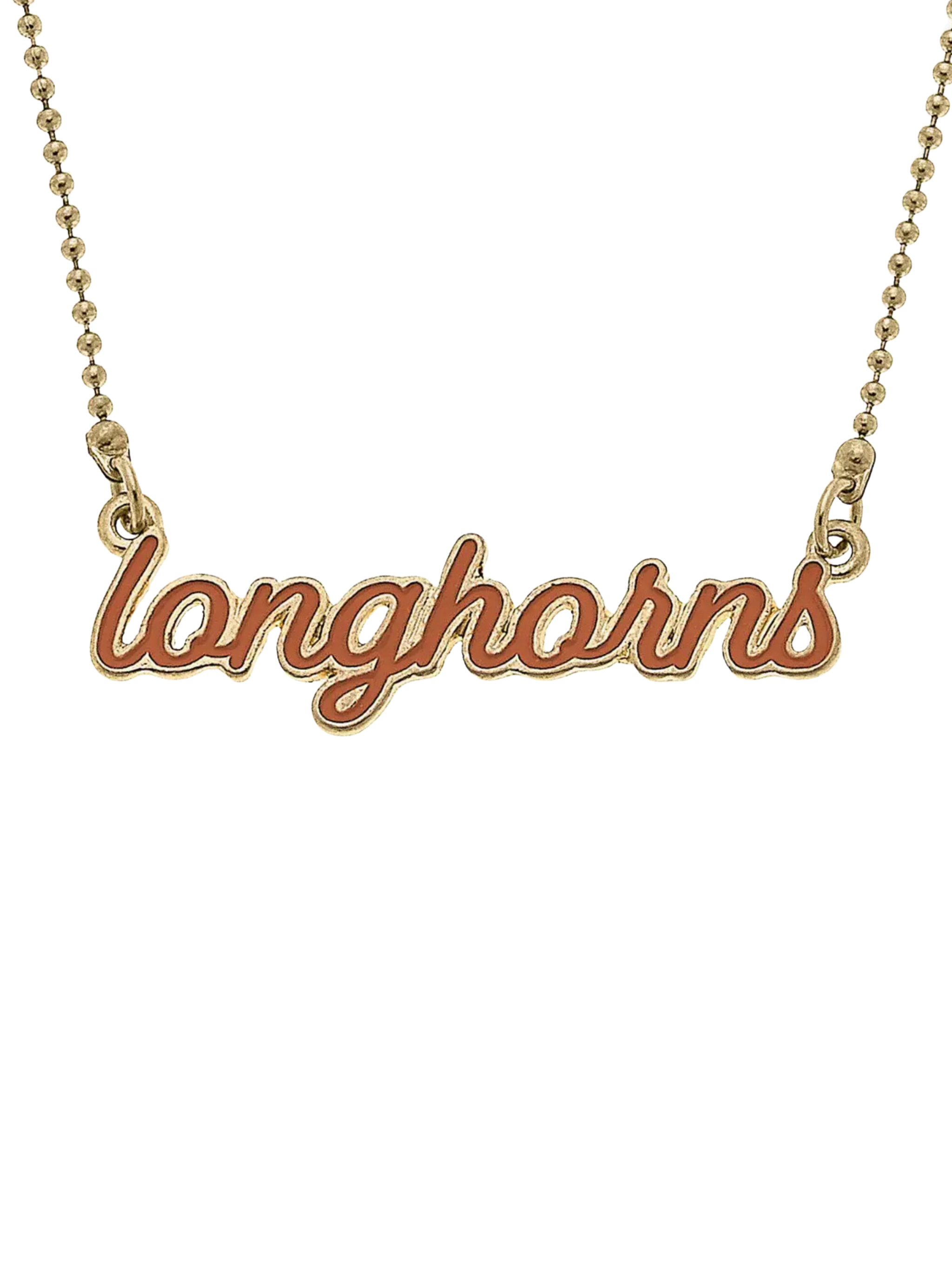 Texas Longhorns Script Necklace